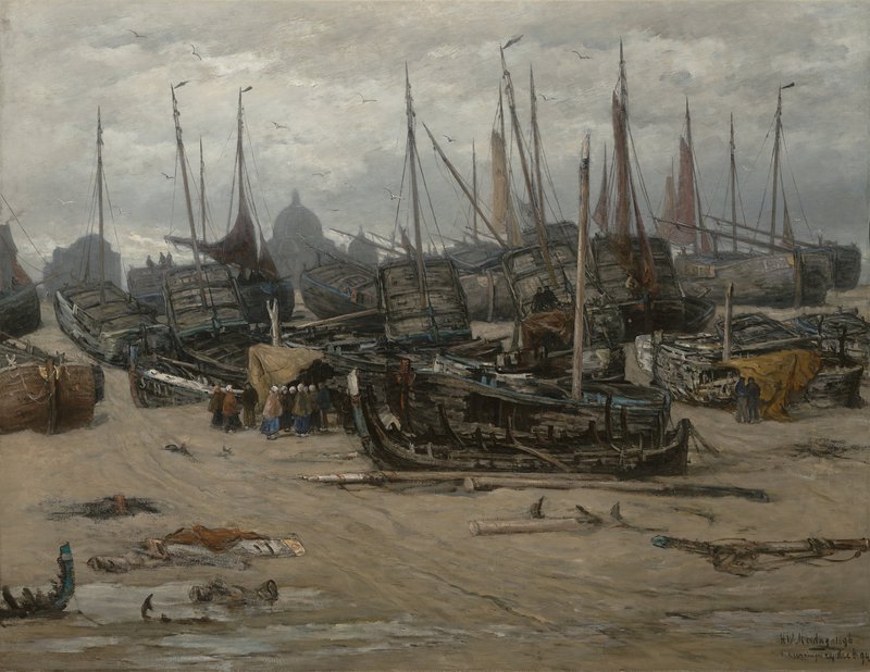 Hendrik Willem Mesdag, Na de storm van 1894, 1896, olieverf op doek, 140 x 180 cm