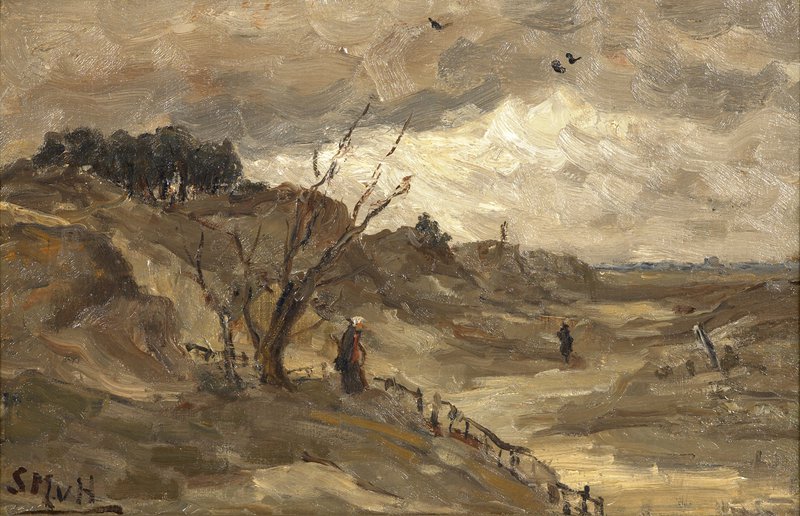 Sientje Mesdag-van Houten, Duinrand, ca. 1880, olieverf op doek, 27,5 x 42 cm