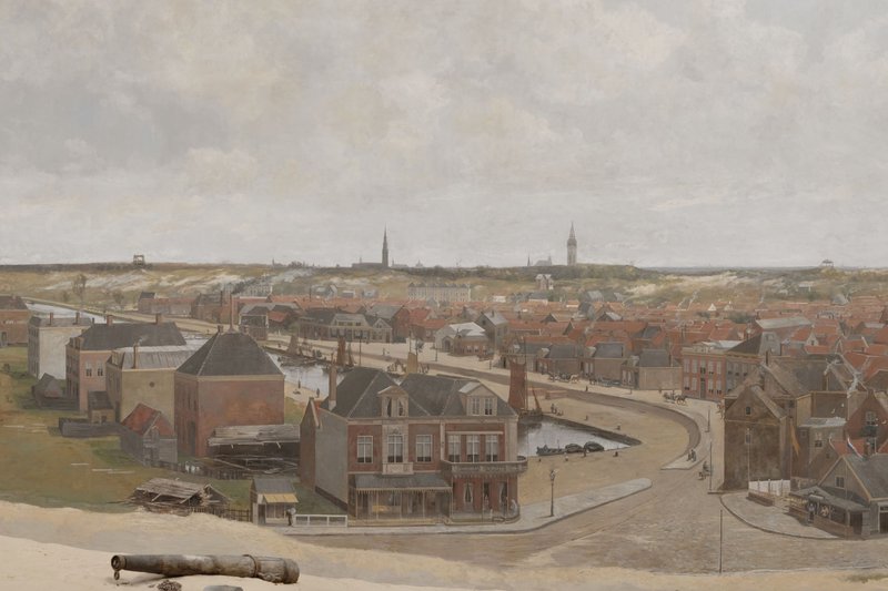 Haringkade, detail Panorama of Scheveningen