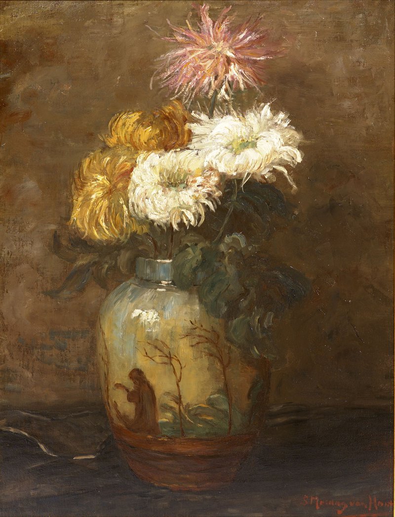 Sch. Chrysanten in een vaas_geen jaartal_Mesdag-van Houten.LR.jpg